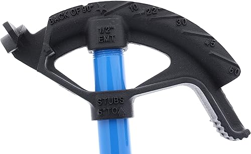 Miniatura 3 de IDEAL Electrical 74-026 Dobladora de hierro dúctil – Dobladora de tubos de metal de conducto con mango para tubos EMT de 1/2 pulgada, dobladoras