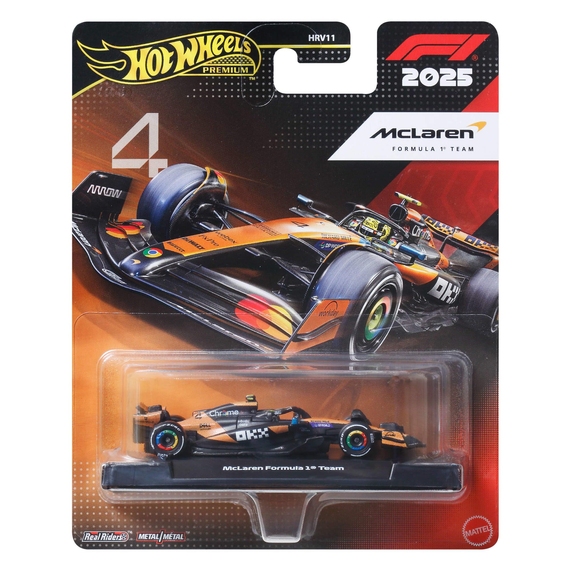 Hot Wheels Premium McLaren Mastercard Formula 1 Team Race Car
