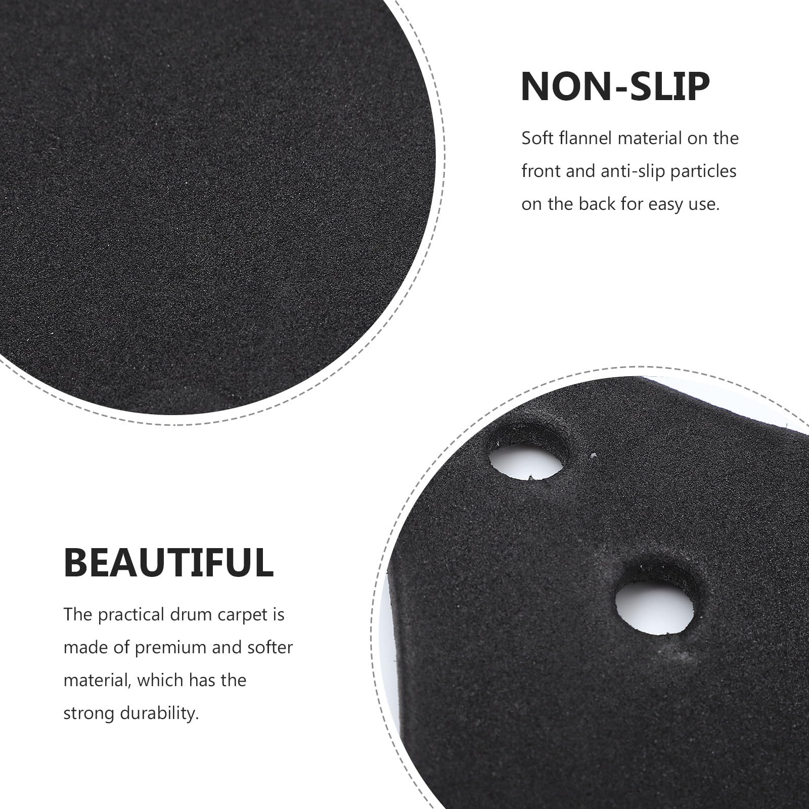 Almohadillas Amortiguadoras para Batería Resistente para Silenciadores de Reducción de Sonido para Práctica sin Molestar Accesorio Duradero para Tambores y Caja de