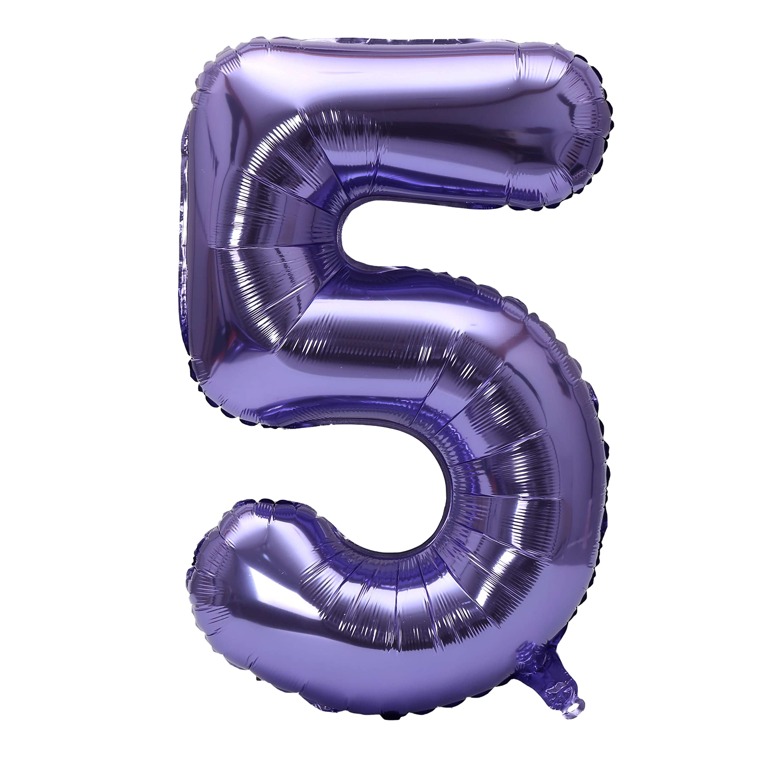 YPSelected 32 Inch Large Foil Helium Number Balloon Birthday Wedding Party 0-9 (Purple, 5)