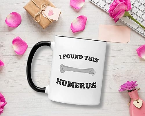 Miniatura 3 de Funny Anatomy Gifts. Nurse Practitioner Coffee Mug. I Found this Humerus. Gift Idea For a Doctor or Teacher. (15 Oz Black HandleRim)