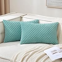 Vista 48 de MIULEE - Juego de 2 fundas decorativas para cojines, de pana suave y con estilo campestre y bohemio a rayas, para decorar hogar, sofá, cama, sala