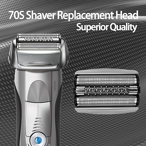 Miniatura 5 de 70S S7 - Cabezal de afeitado de repuesto para afeitadoras eléctricas Braun Series 7, compatible con Braun 795 790cc 7899cc, 720cc, 720s-4 760, 7383