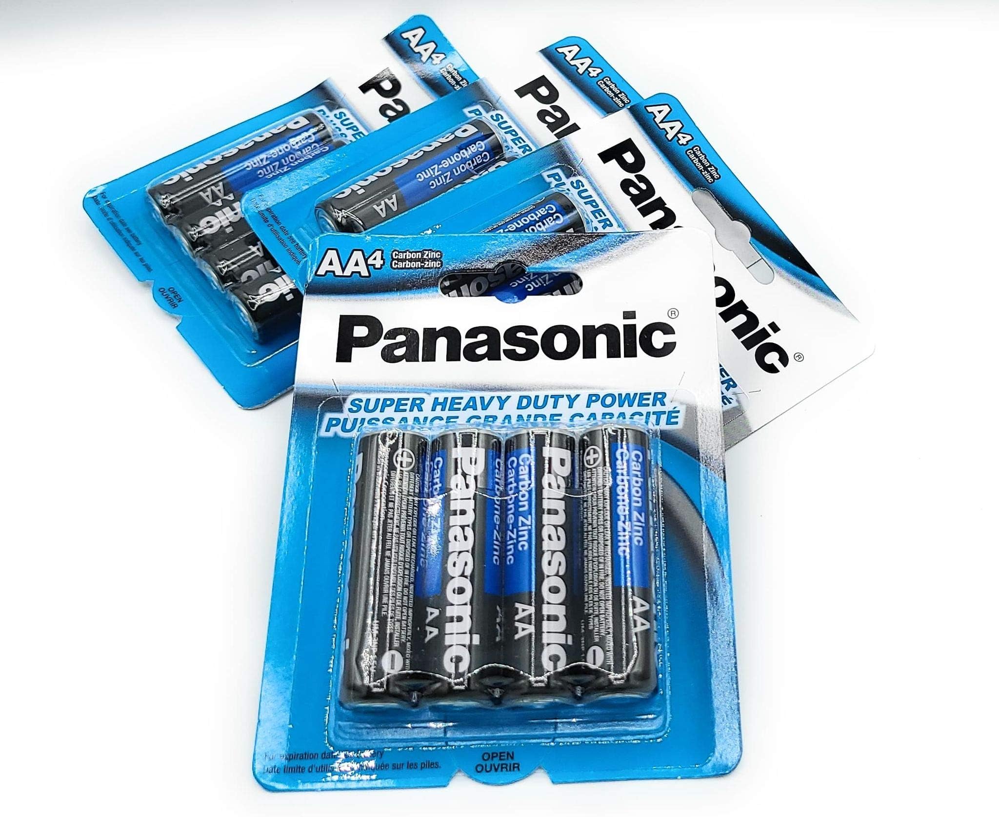 4 Pack (16 Pcs) Panasonic Super Heavy Duty AA Carbon Zinc Batteries