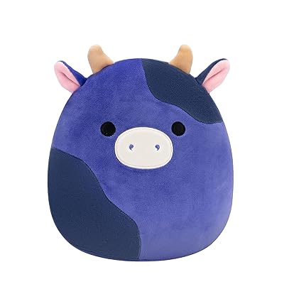 Squishmallows Original 8-Inch Ingred Purple and Black Spotted Cow - Official Jazwares Plush (Little)