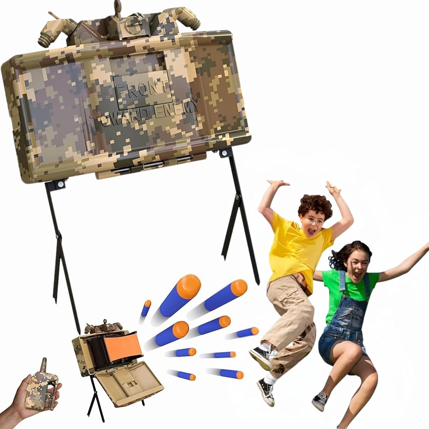 Skywin Toy Action Set for Play Games  Remote Control Included, Compatible with Foam Blasters (Brown)