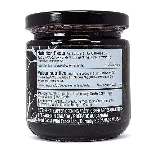 Miniatura 2 de Mermelada de arándano silvestre  11.5 oz  326 g  8.5 fl oz  Local  West Coast Wild Foods