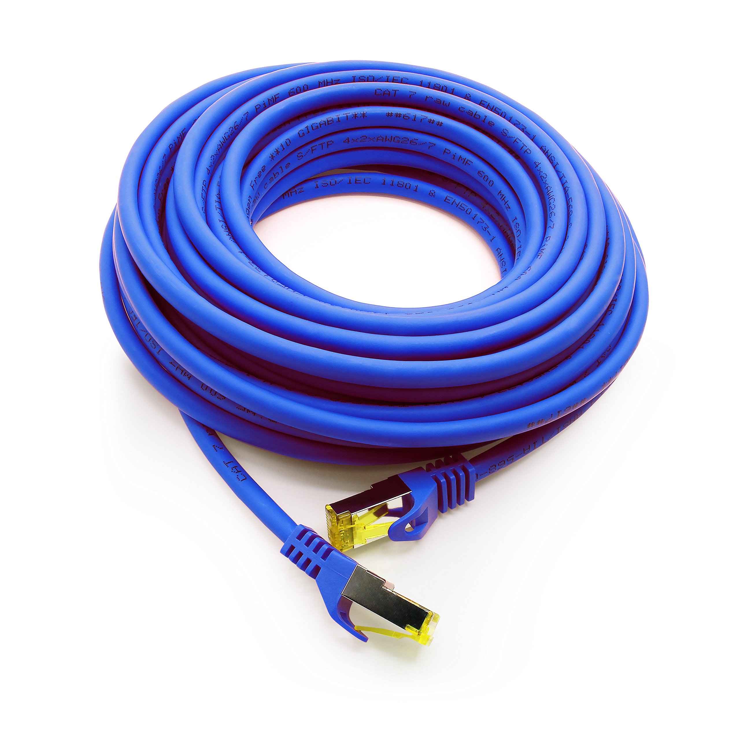 1aTTack.de Cat.7 network cable 0.5 m black pack of 5 Cat7 Ethernet cable network LAN cable raw cable 10 Gb s SFTP PIMF LSZH set patch cable with Rj 45 plug Cat.6a — view 58