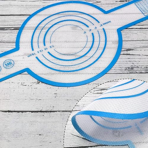 Miniatura 3 de LYHLYA Tapete de silicona para hornear para horno holandés, honda de pan de silicona con asas largas, suministros para hornear pan de masa madre