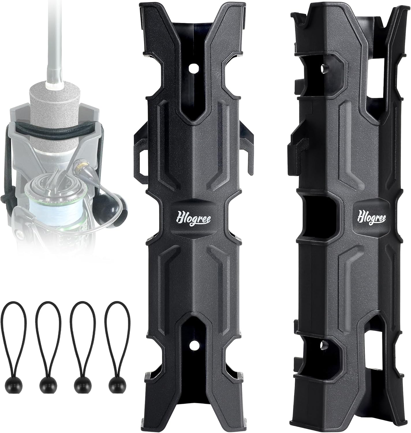 𝐌𝐄𝐂𝐇𝐀-𝐗 2PCS Rod Holder for Boat,Wall Mounted Boat Rod Holders for Fishing,Fishing Tube Rod Holder for Boats,Garage,Cooler,Trailer,Pole Holders Side Mount for Storage with Scews & 8 Ball Bungees 𝐌𝐄𝐂𝐇𝐀-𝐗 2PCS Rod Holder for Boat,Wall Mounted Boat Rod Holders for Fishing,Fishing Tube Rod Holder for Boats,Garage,Cooler,Trailer,Pole Holders Side Mount for Storage with Scews & 8 Ball Bungees