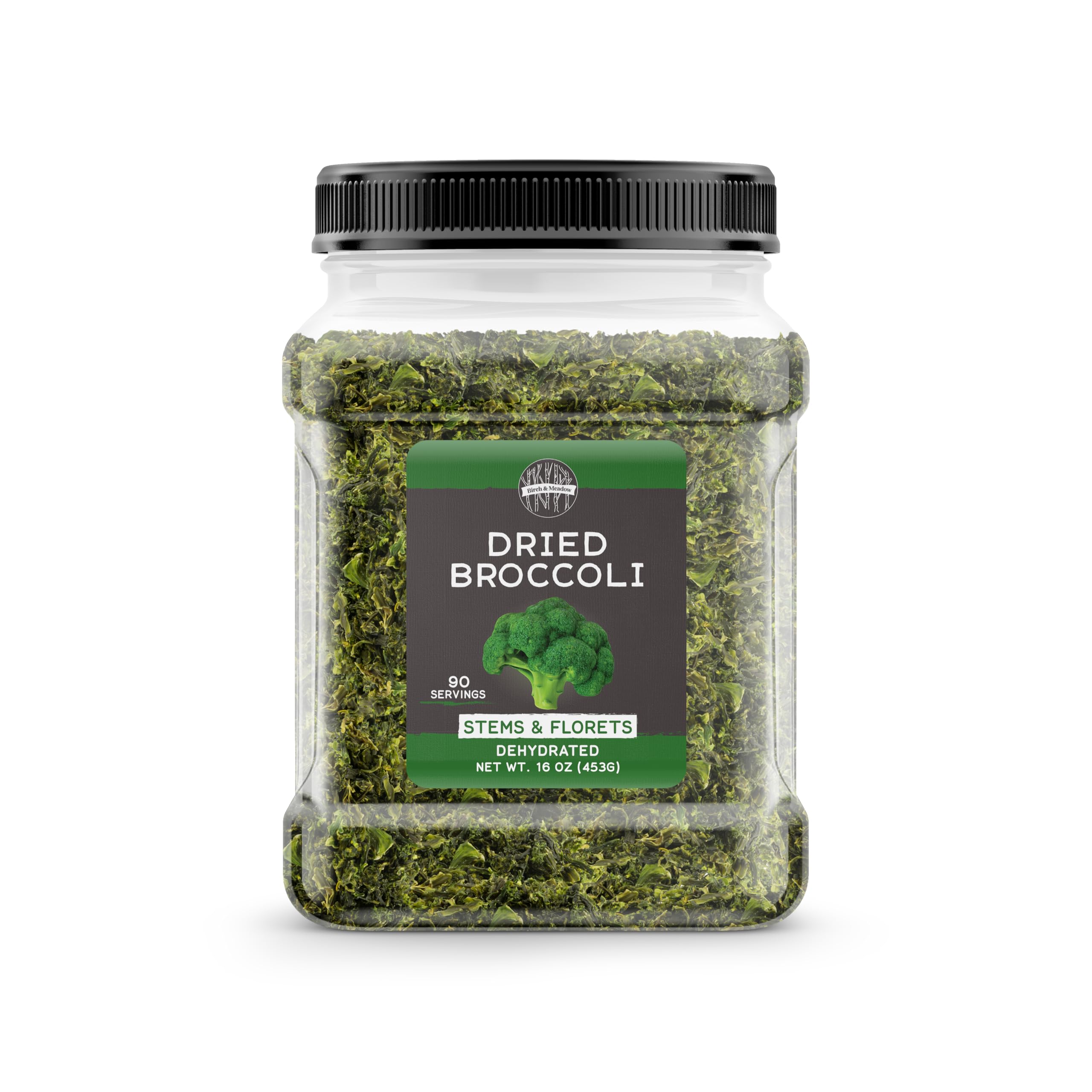 Birch & Meadow 1 lb of Dried Broccoli Florets, Ready-to-Use, Soups & Sauces