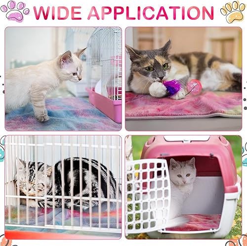 Vista 75 de Tudomro 8 mantas absorbentes y lavables de conejillo de indias, forro polar de animales, impermeables, reutilizables, para orina para mascotas