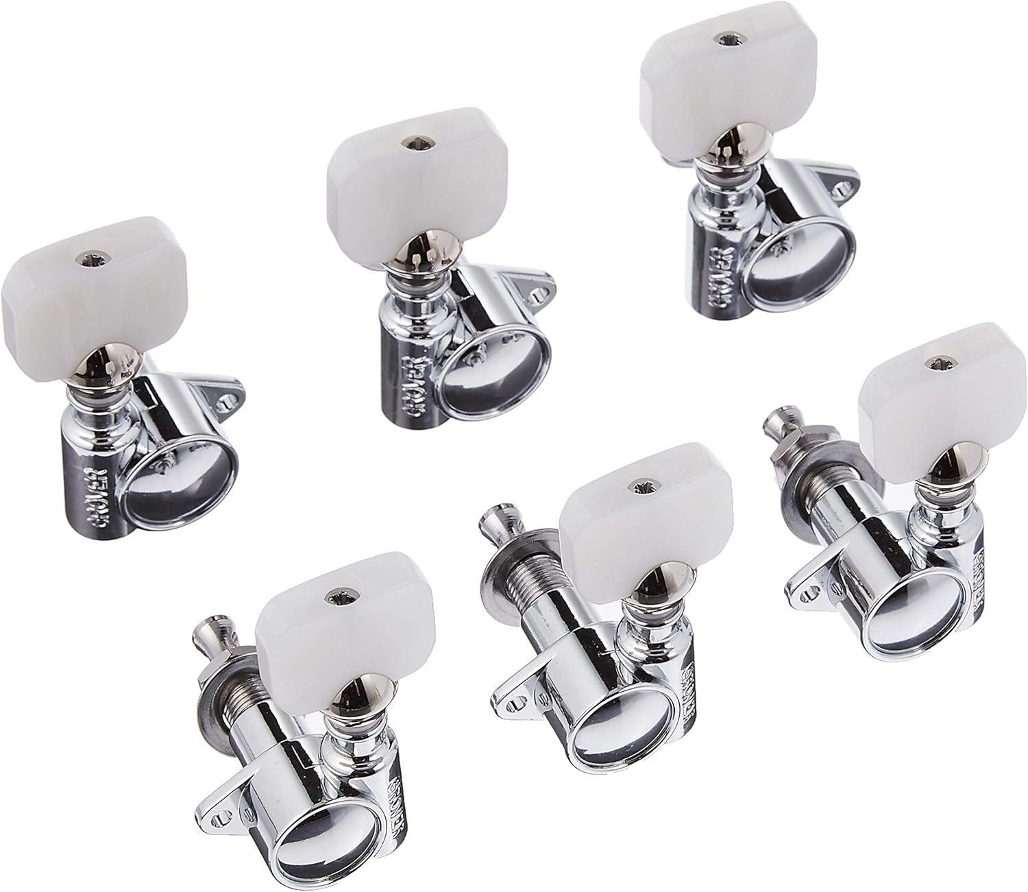 Grover Original"Milk Bottle" Style Rotomatic Tuners - 3+3 Chrome