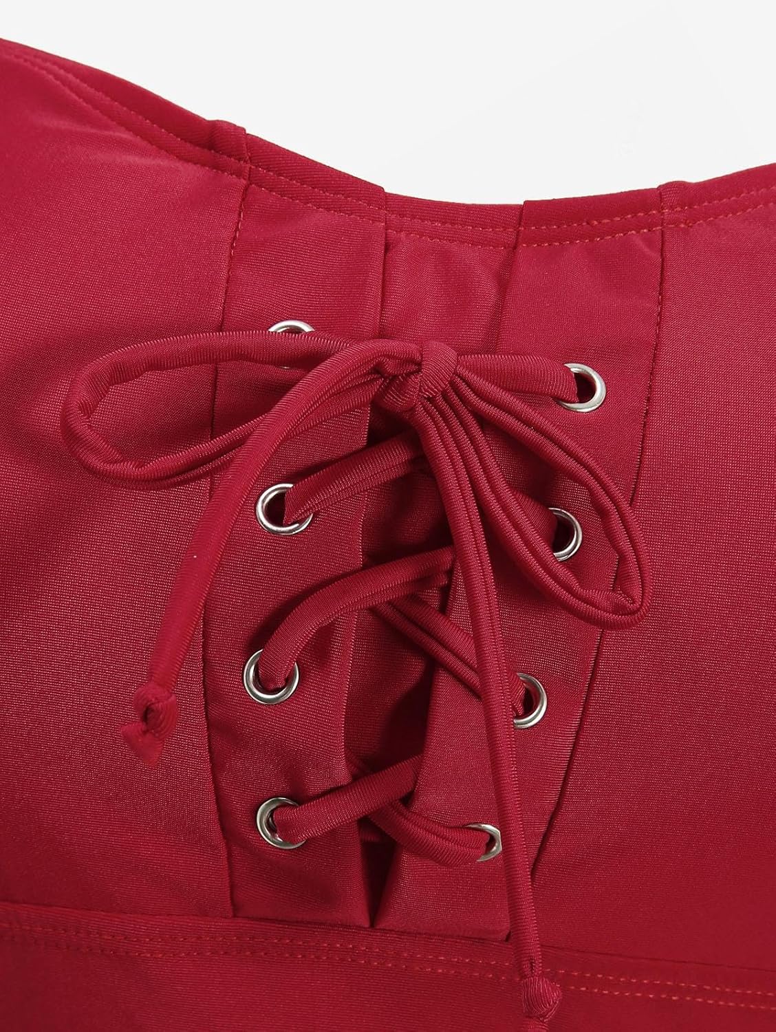 ROSE GAL Plus Size Womens Gothic Three Piece Bikini Set Swimsuit Padded 3 Piece Tummy Control Skirted Bathing Suits