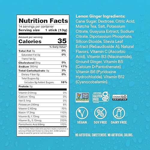 Miniatura 6 de Liquid IV Multiplicador energético  Paquetes de polvo de energía sostenida  Mezcla de matcha y energía verde  Cafeína natural  Sobre fácil de abrir