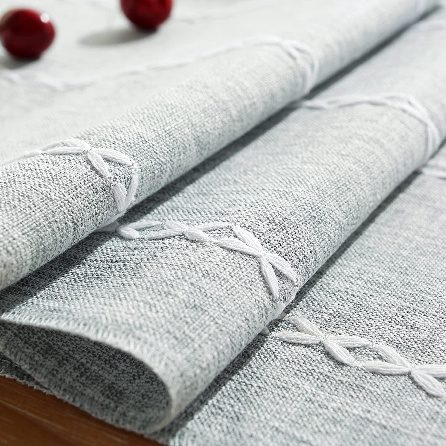 Runner Da Tavola Bohémien In Lino Con Nappe – Grigio Intrecciato, 33x152 Cm, Ricamato A Mano In Macramè, Perfetto Per Matrimoni