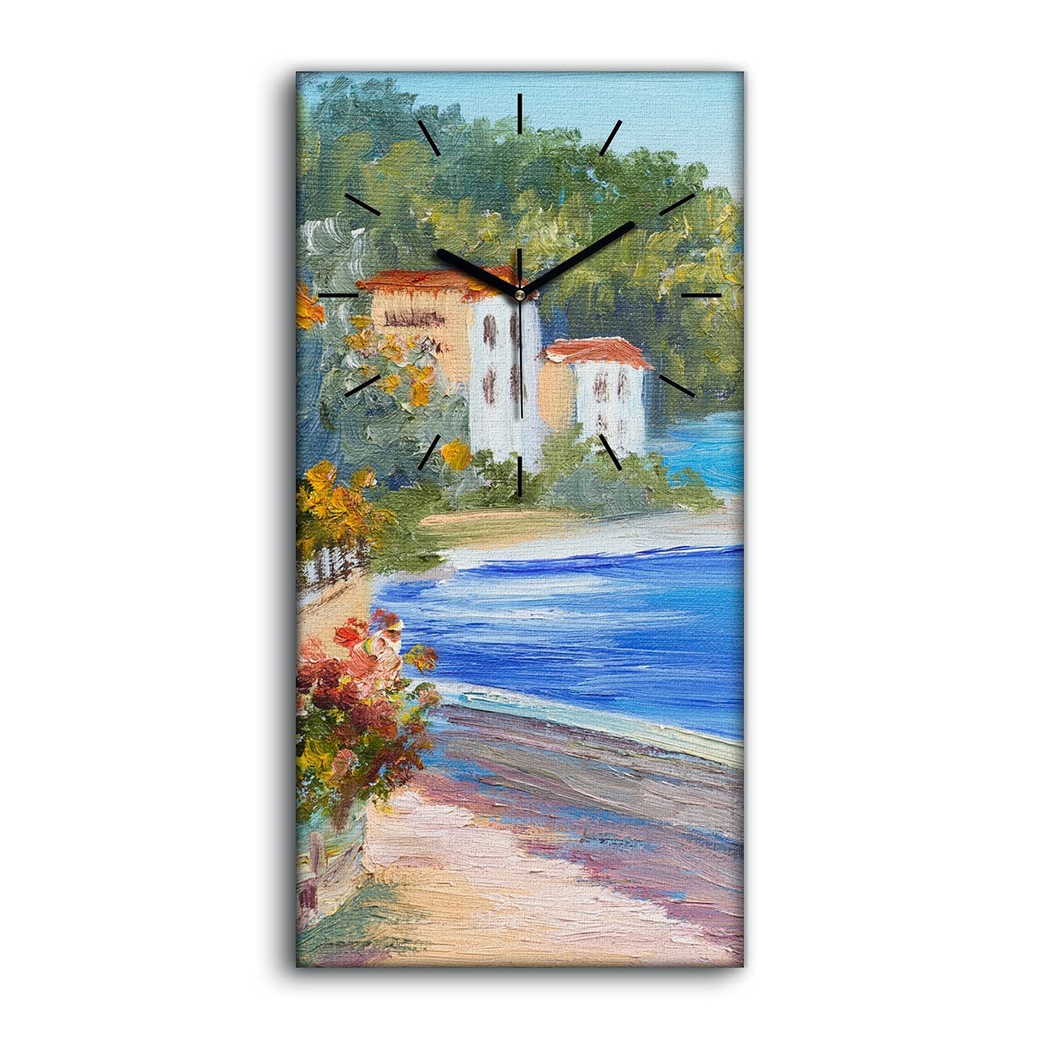 Horloge sur Toile Salon Art Moderne Image Art Mural Ciel de Mer