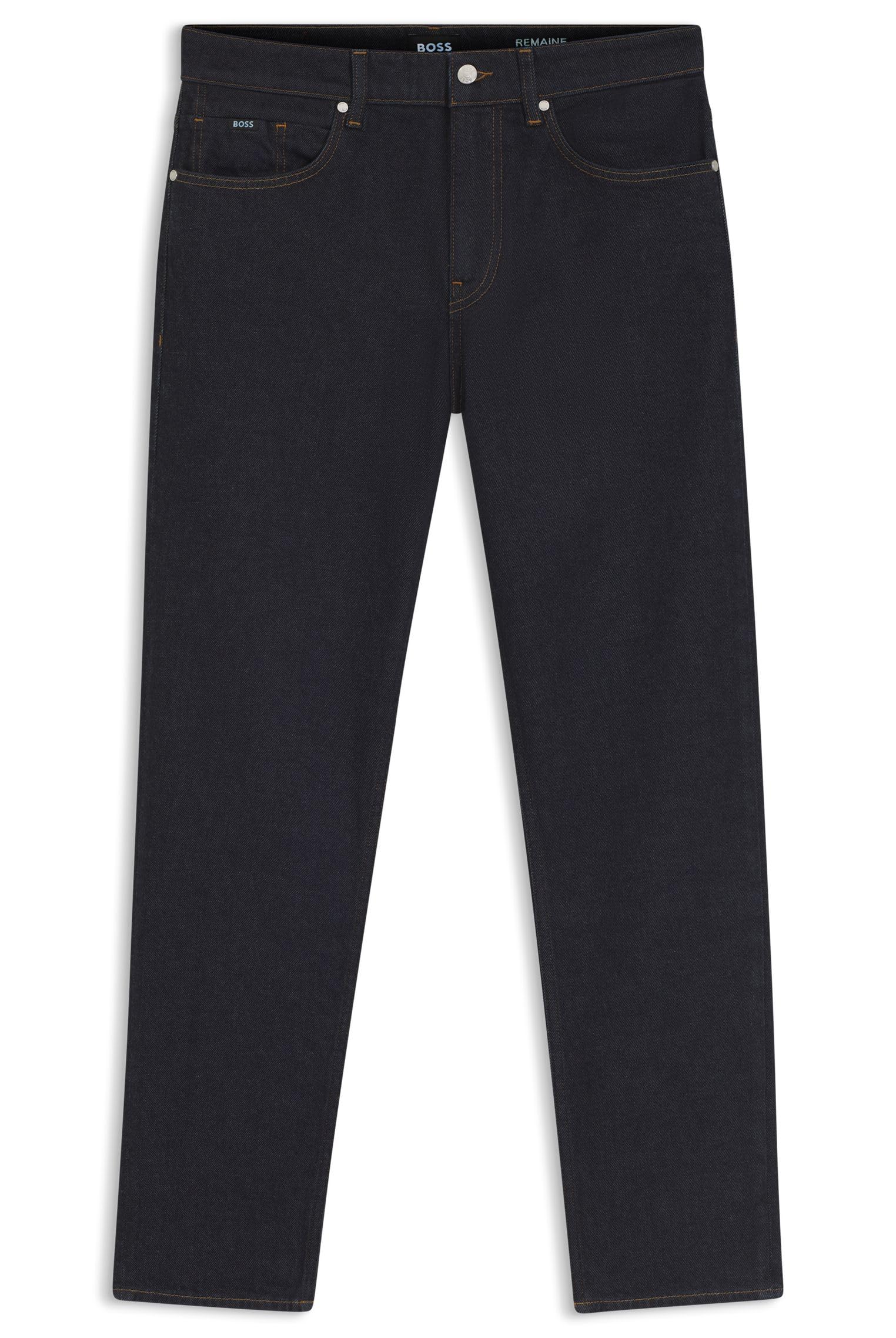 Boss Maine Regular-fit Jeans Aus Bequemem Stretch-Denim In Blau