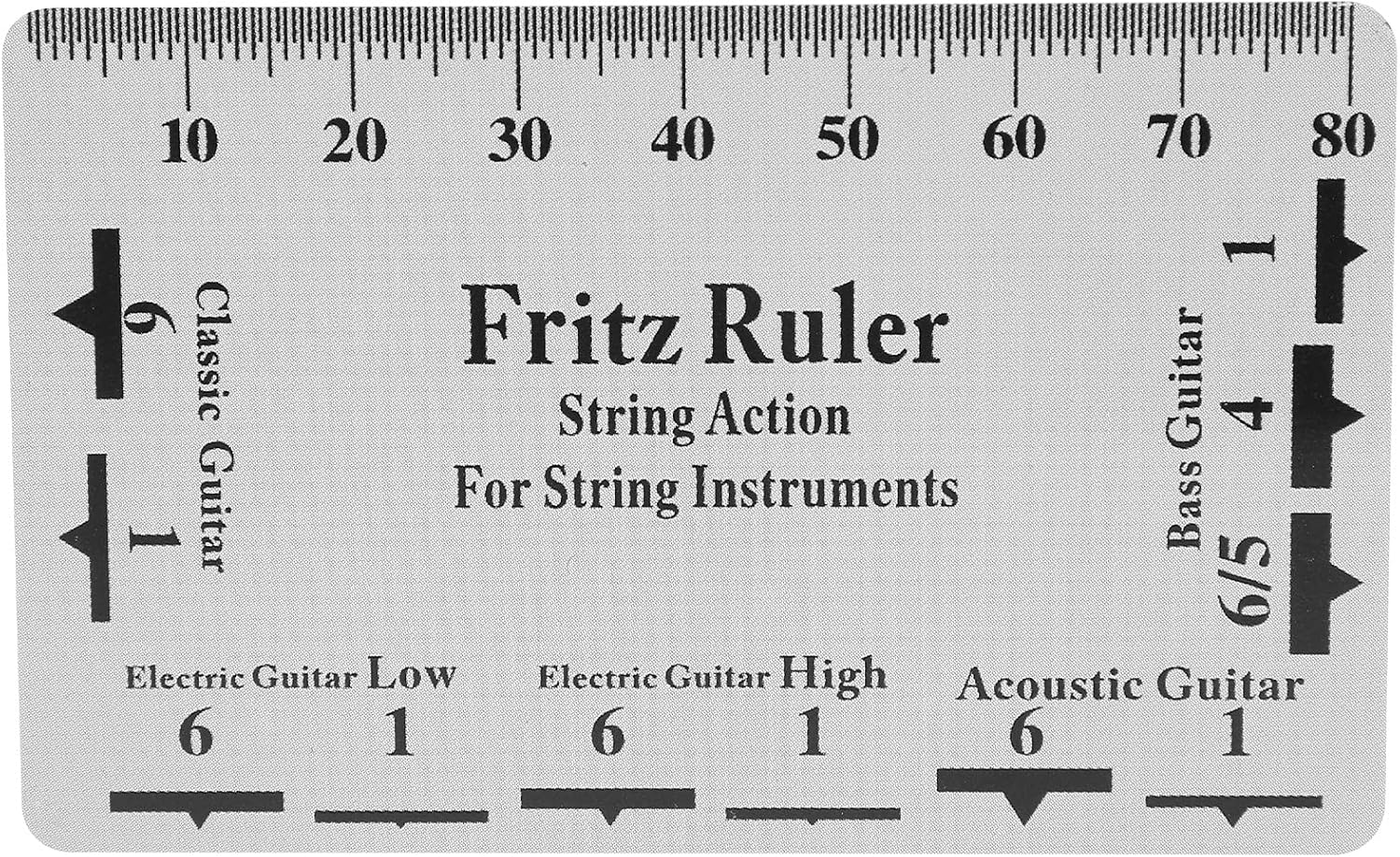 Amazon.com: String Action Gauge Ruler Measuring Repair Set Up Tool Kit ...