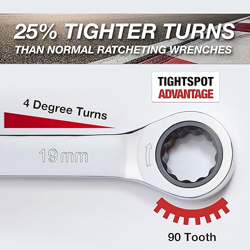 Miniatura 141 de Jaeger - Llave de trinquete Tightspot de 53/64 de pulgada, con precisión y acero pulido endurecido para proyectos en espacios reducidos Juego
