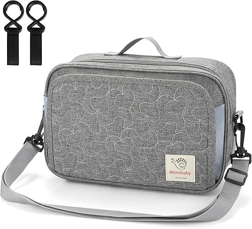 Miniatura 2 de Accmor Organizador de cochecito, organizador universal para cochecito con bolsillo aislado para portavasos y bolsa de cochecito de gran capacidad,