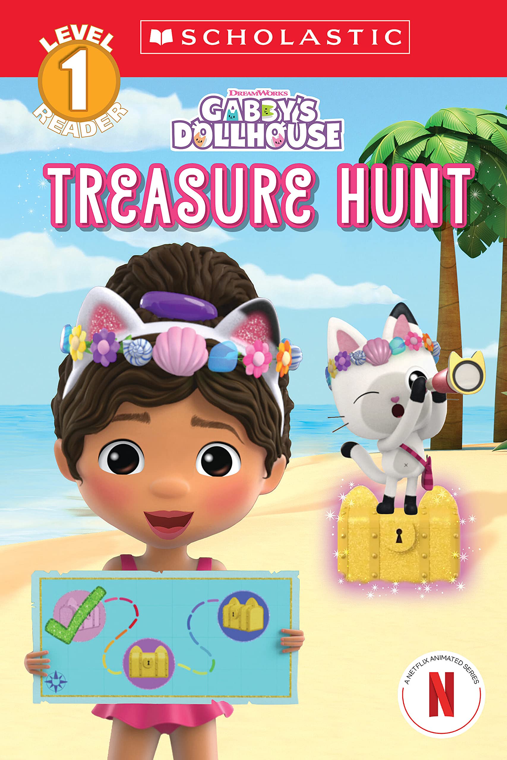 Cover of Treasure Hunt (Gabby's Dollhouse: Scholastic Reader, Level 1 #3)