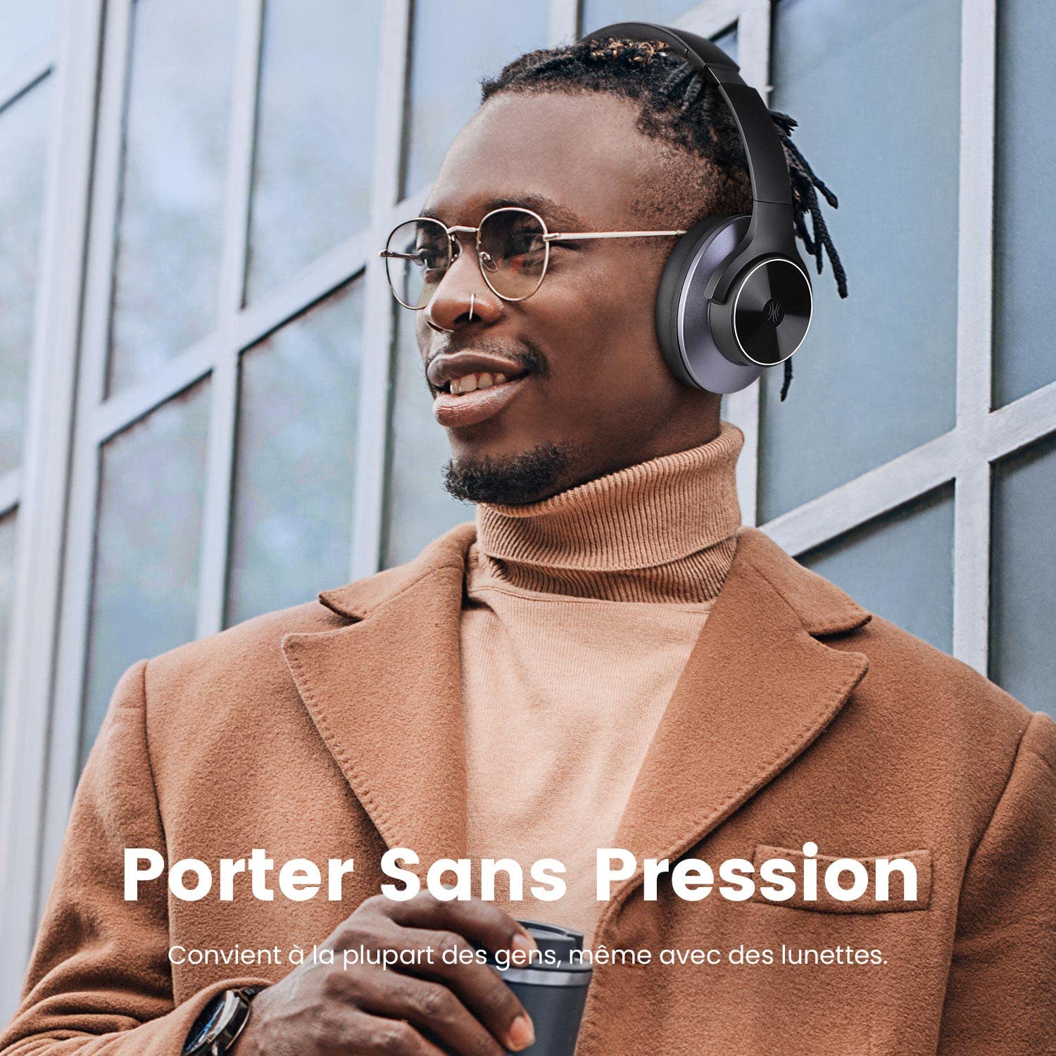 OneOdio A10 Casque Bluetooth sans Fil à Réduction de Bruit Active Hybride à Multi Mode 62 Heures Extra Bass, Casque Audio, Bluetooth & Filaire Mode,Voyage, Bureau,Connexion à 2 Appareils Bluetooth