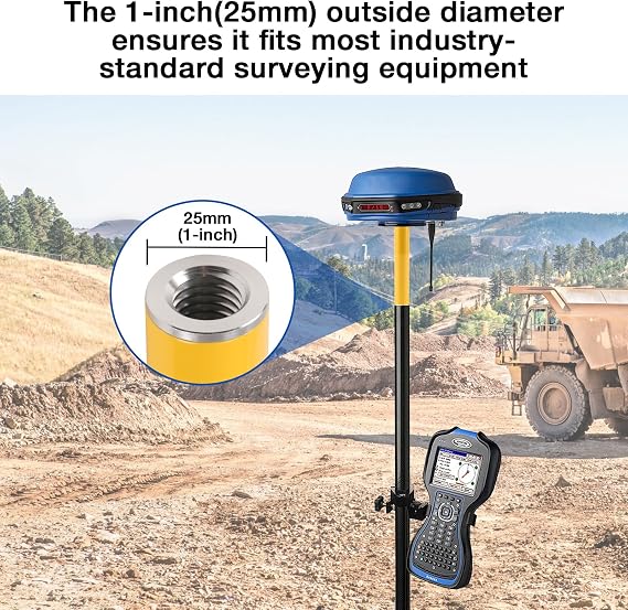 Extending Rod Lasers Level 6 inch Length Surveying Tripod Pole, Extending Pole for Line Laser Rotating GPS GNSS RTK Surveying Prism (15CM)