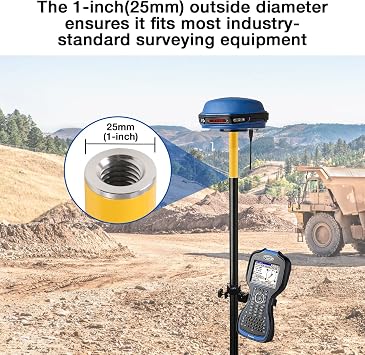 Extending Rod Lasers Level 6 inch Length Surveying Tripod Pole, Extending Pole for Line Laser Rotating GPS GNSS RTK Surveying Prism (15CM)