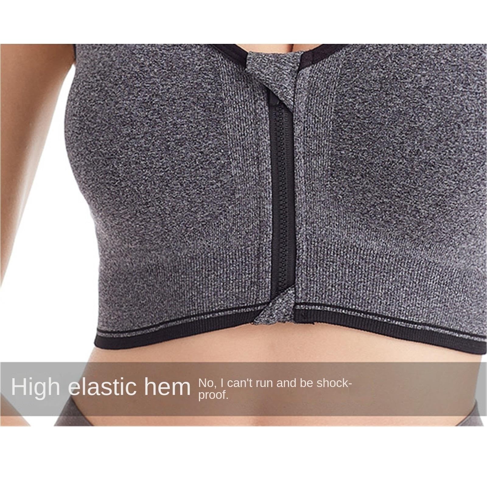 Sujetador Deportivo Mujer Sujetador Deportivo Con Cremallera Frontal For Mujer, Sin Aros, Adecuado For Yoga Y Fitness Sujetador Gimnasio