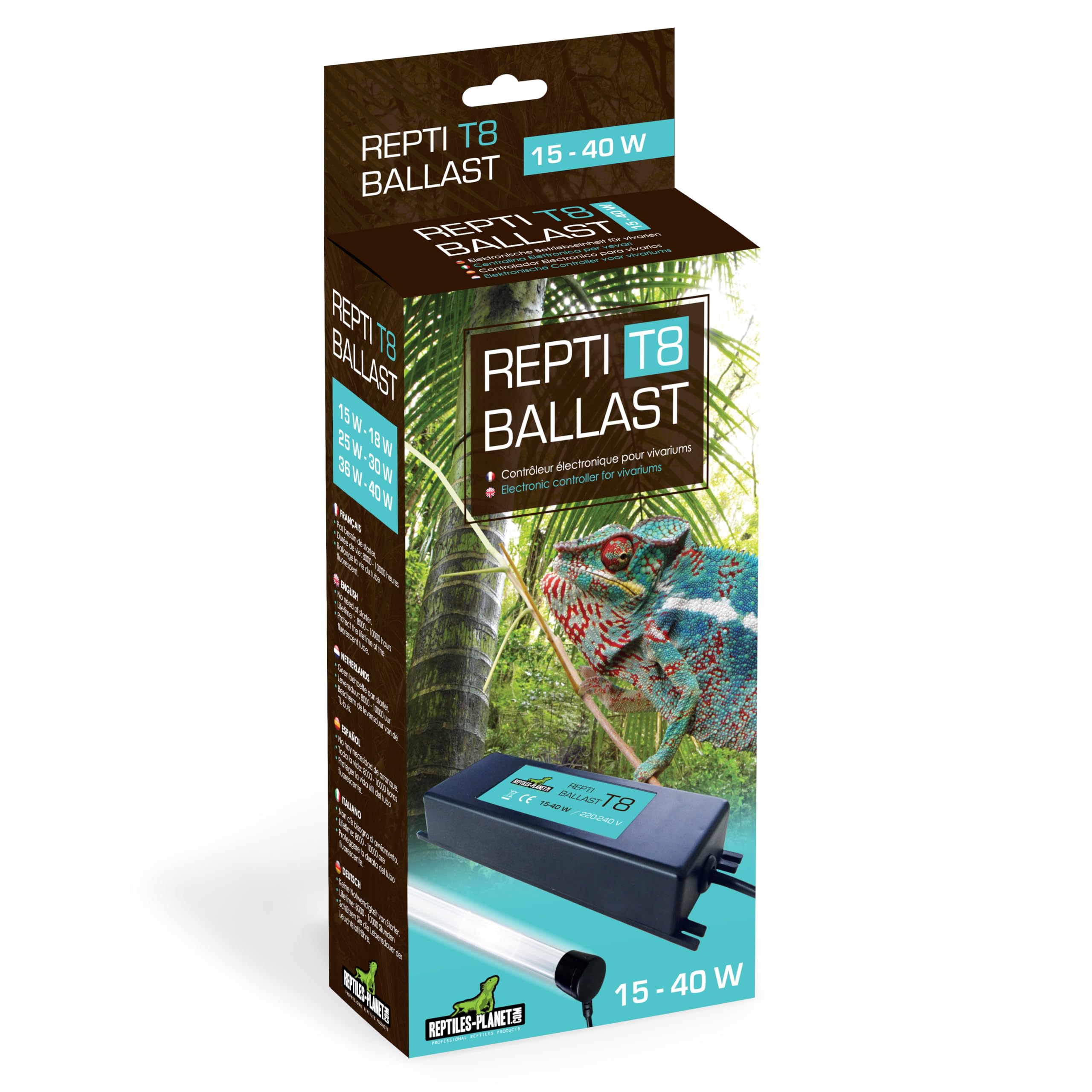 Reptiles Planet - Repti lastre para Tubo Fluorescente T8 de 15 a 40 W