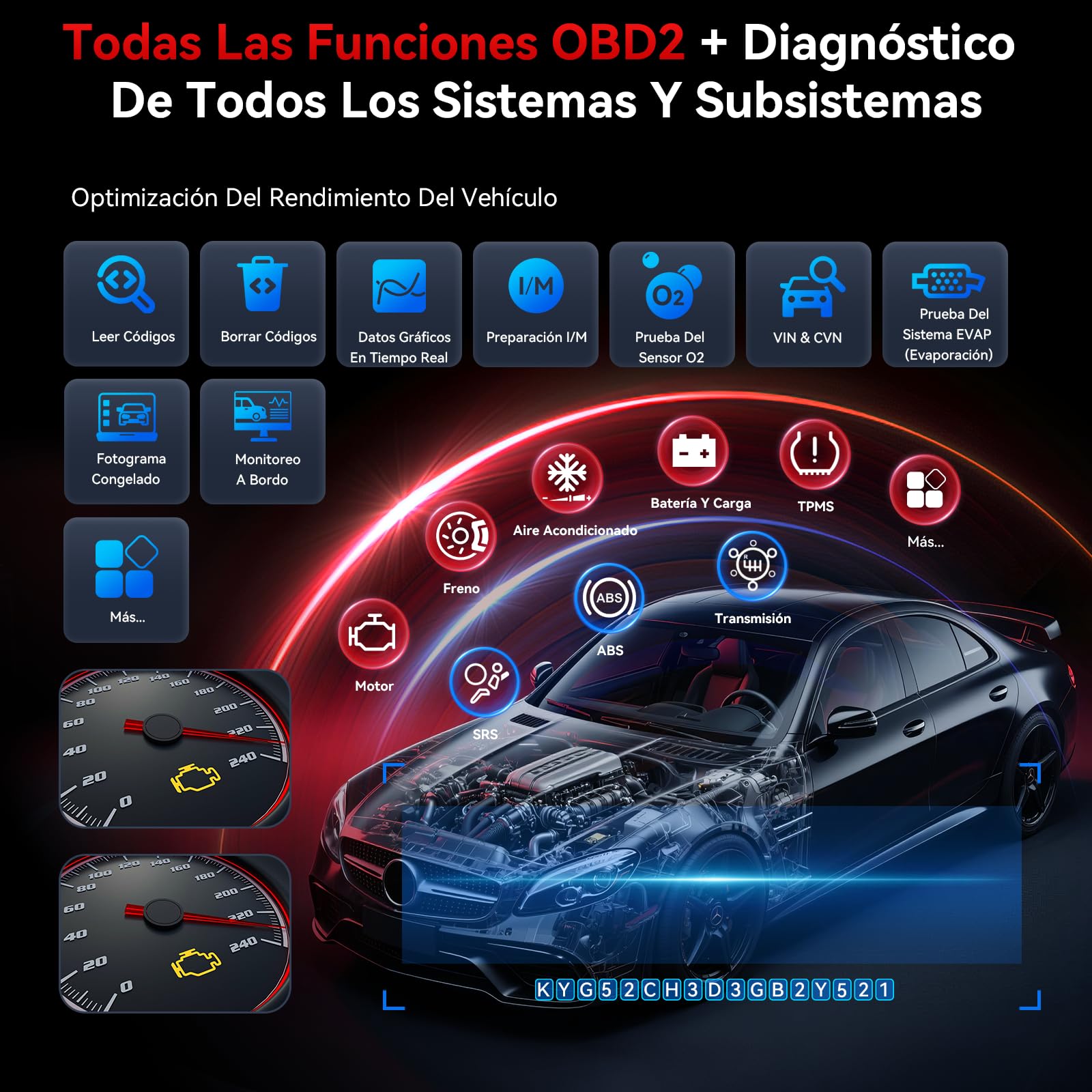 CR Pro S Herramienta de Diagnóstico Bidireccional para Todos los Coches, Codificación ECU para Audi/BMW/VW, Escáner OBD2, Pantalla Táctil/49 Restablecimientos/4000+ Pruebas/Registro de Batería