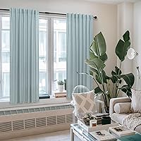 Vista 298 de Orange Linen Curtains 72 Inch Length for Living Room 2 Panels Set Back Tab Loop Pocket Semi Sheer Copper Brown Burnt Orange Curtains for Bedroom