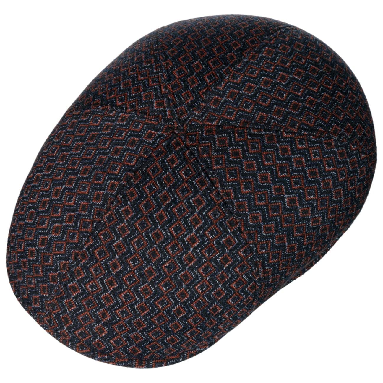 Lierys Carniston Flat CapGold Men Blau-Orange 7-7 1/8