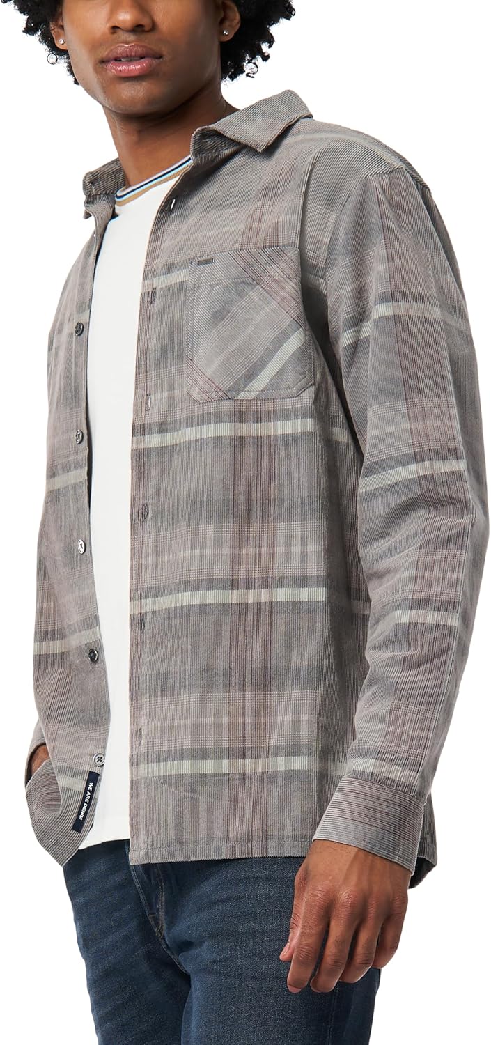 Buffalo David Bitton Mens Long Sleeve Corduroy Button Down - Image 2