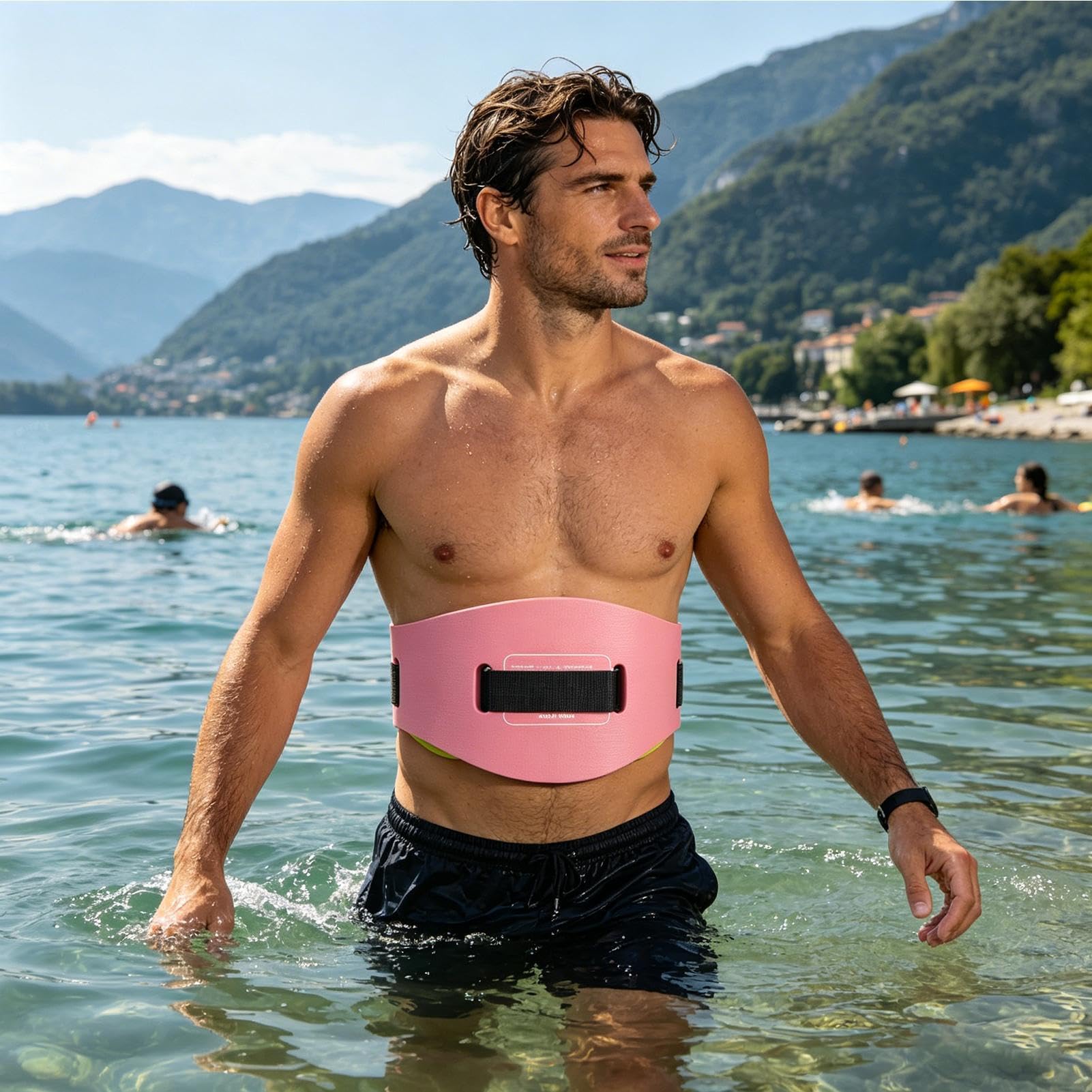 Schwimmgürtel | verstellbar, ergonomisch, sicher beim Schwimmen – Schwimmgürtel für Pool, Erwachsene und Kinder – für Sommer, Strand, See, Fluss, Meer, Aerobic, Fitnessstudio und Training