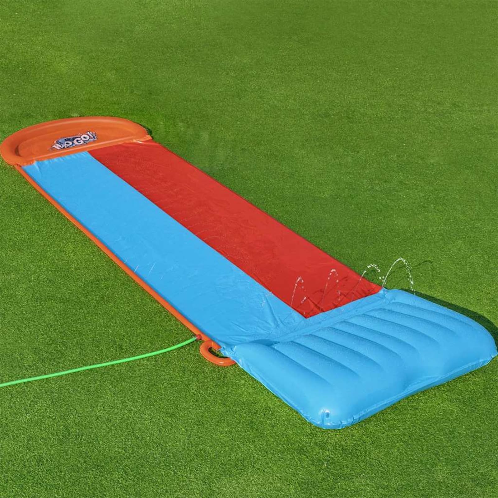 H2OGO Wasserrutsche Tsunami Splash Ramp - Doppelseitige Rutsche, Einfach Auf- und Abbau, PVC, 472x140x30,5 cm Model93320