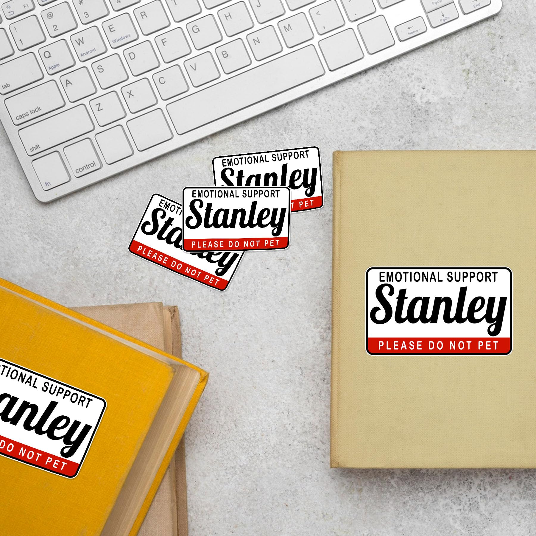 Amazon.com: Emotional Support Stanley Sticker for Hard Hat Waterproof Vinyl  Sticker for Water Bottle Phone Case Laptop Tumbler Gifts Adults Kids Boys  Decal : Electronics