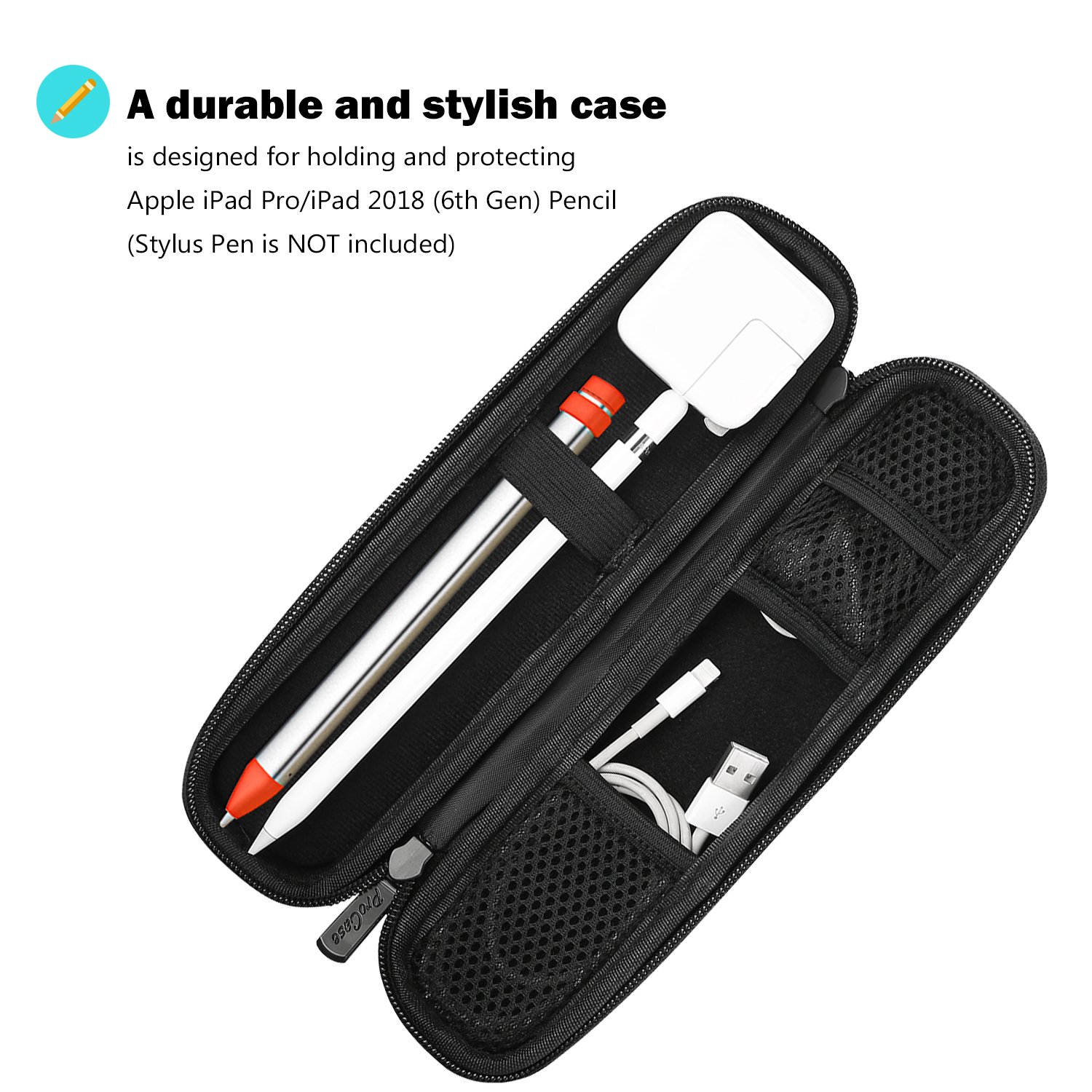 ProCase Holder Case for Apple Pencil 1st 2nd Generation, EVA Hard