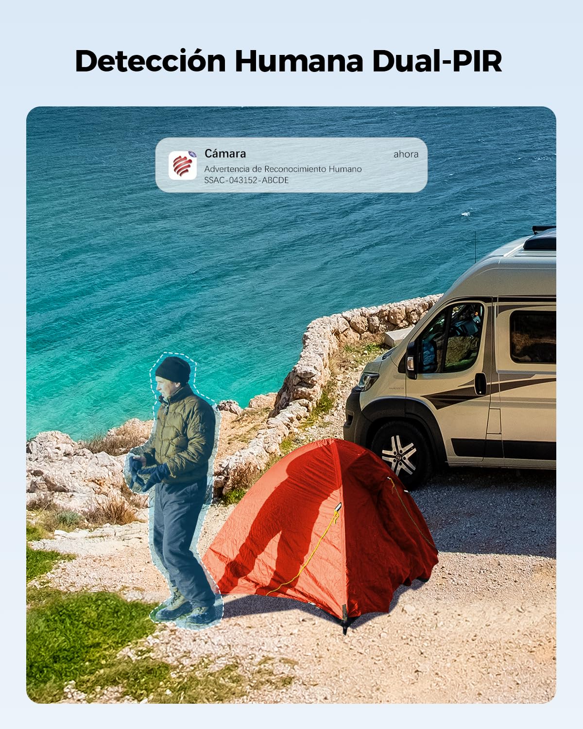 Ctronics 4G LTE Cámara con Tarjeta Sim Exterior【Doble Lente】 15600mAh Batería 8W Panel Solar Cámara Vigilancia Exterior sin Cable Detección PIR Visión Nocturna Colorida PC/Cloud/IP66-No WiFi (Blanco)