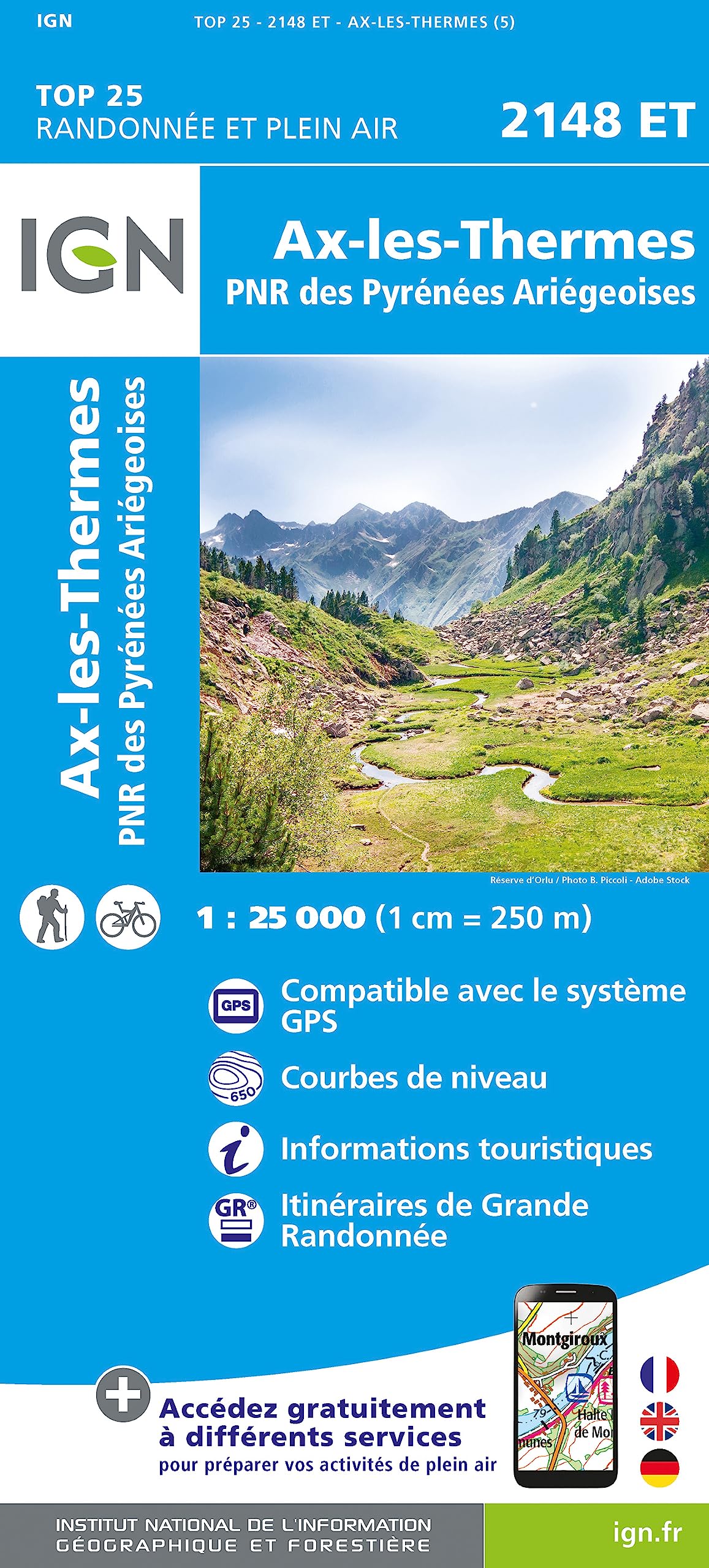 Ax-les-Thermes / PNR Pyrénées Ariégeoises (2148ET) (TOP 25)