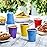 GUSTO [12 oz. - 40 Count Plastic Party Cups Disposable - Assorted Colors Drinking Cups for Party, Events, and Everyday Use (Formerly Comfy Package)