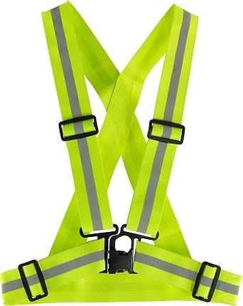 Ironwear 1915 Hi-Visibility Reflective Suspender with Front Snap Buckel | Adjustable Sides and Top