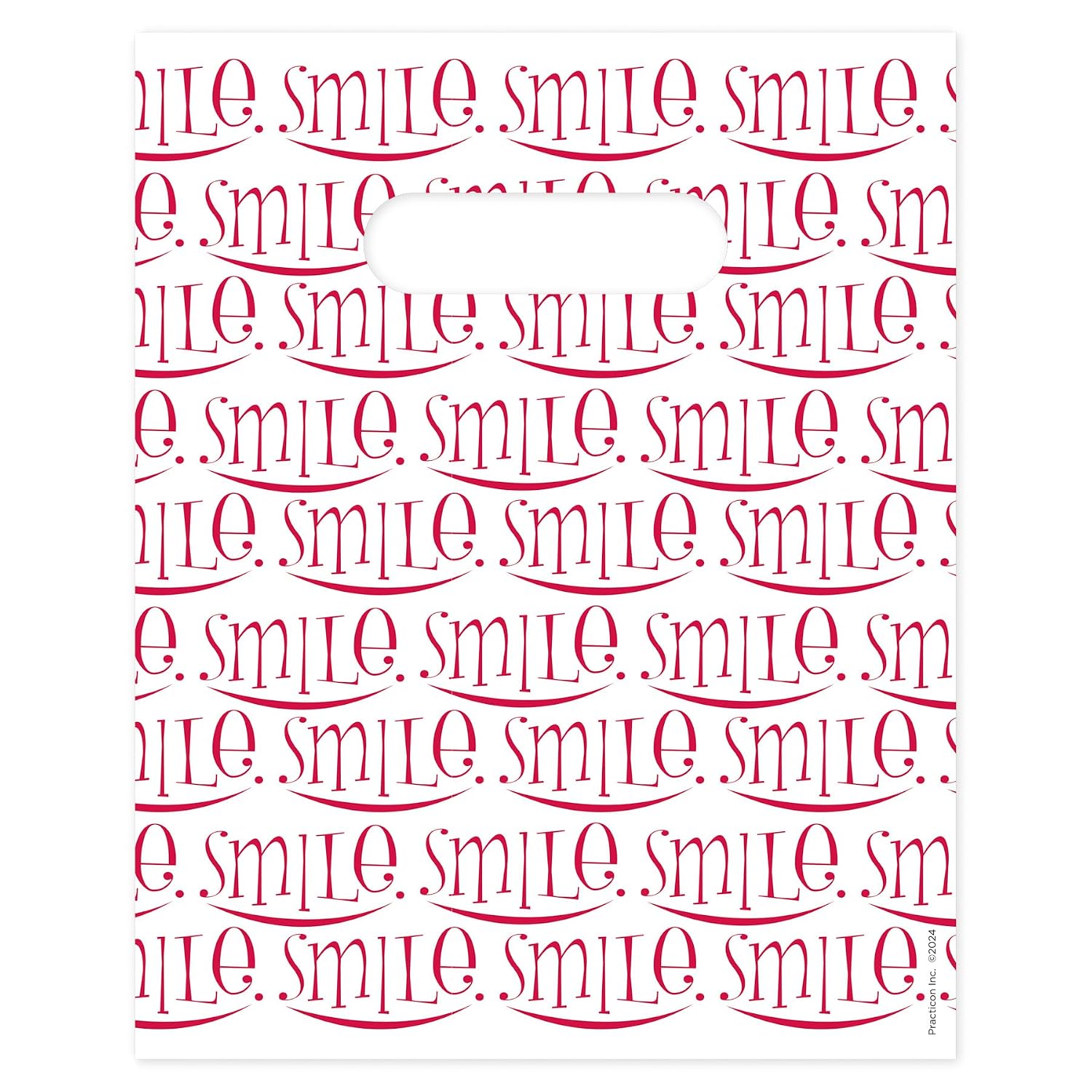 Scatter Smile Dental Giveaway Bags, 8" x 10", Pack of 100