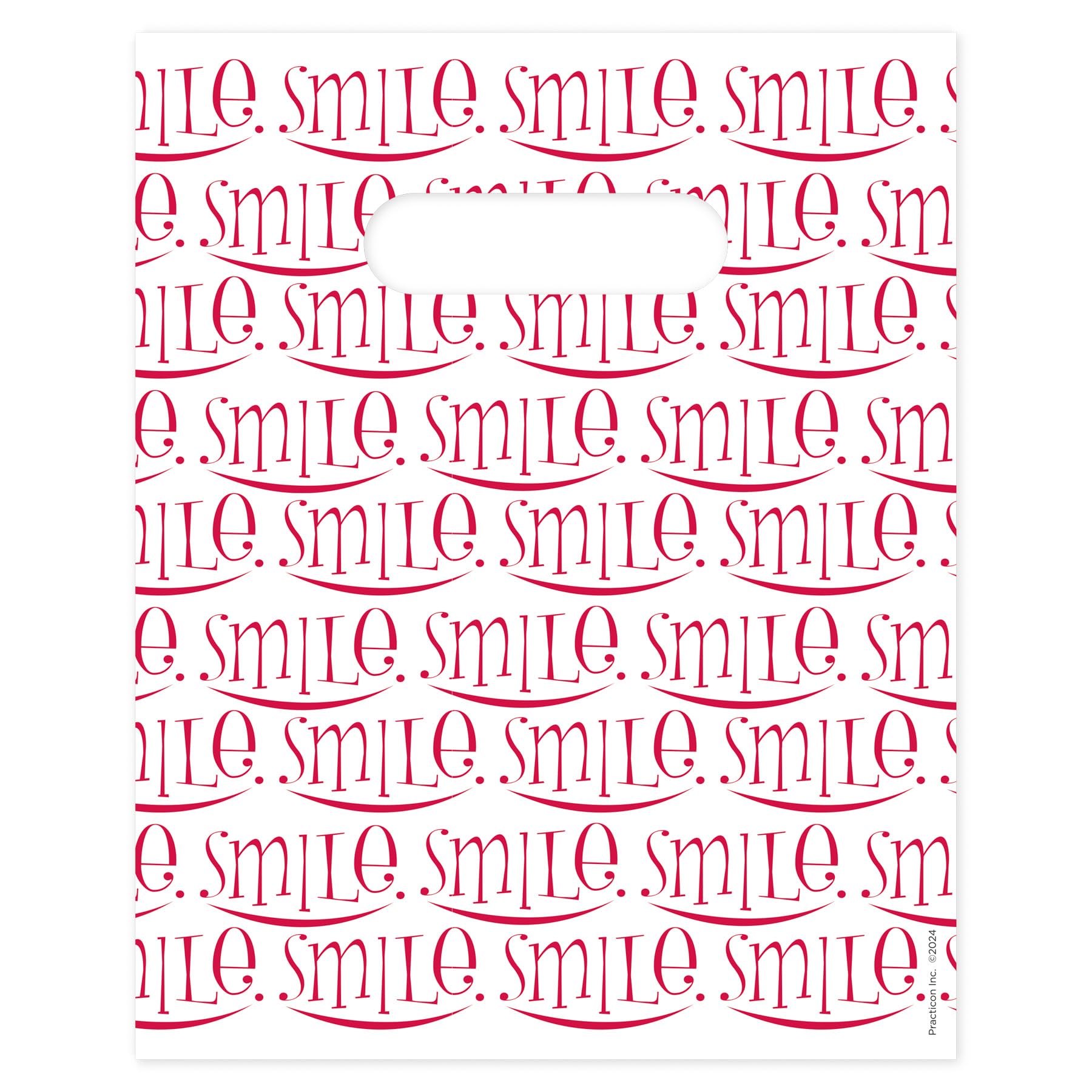Practicon Scatter Smile Scatter 11096126 8 x 10-inch Patient Bags (Pack of 100)