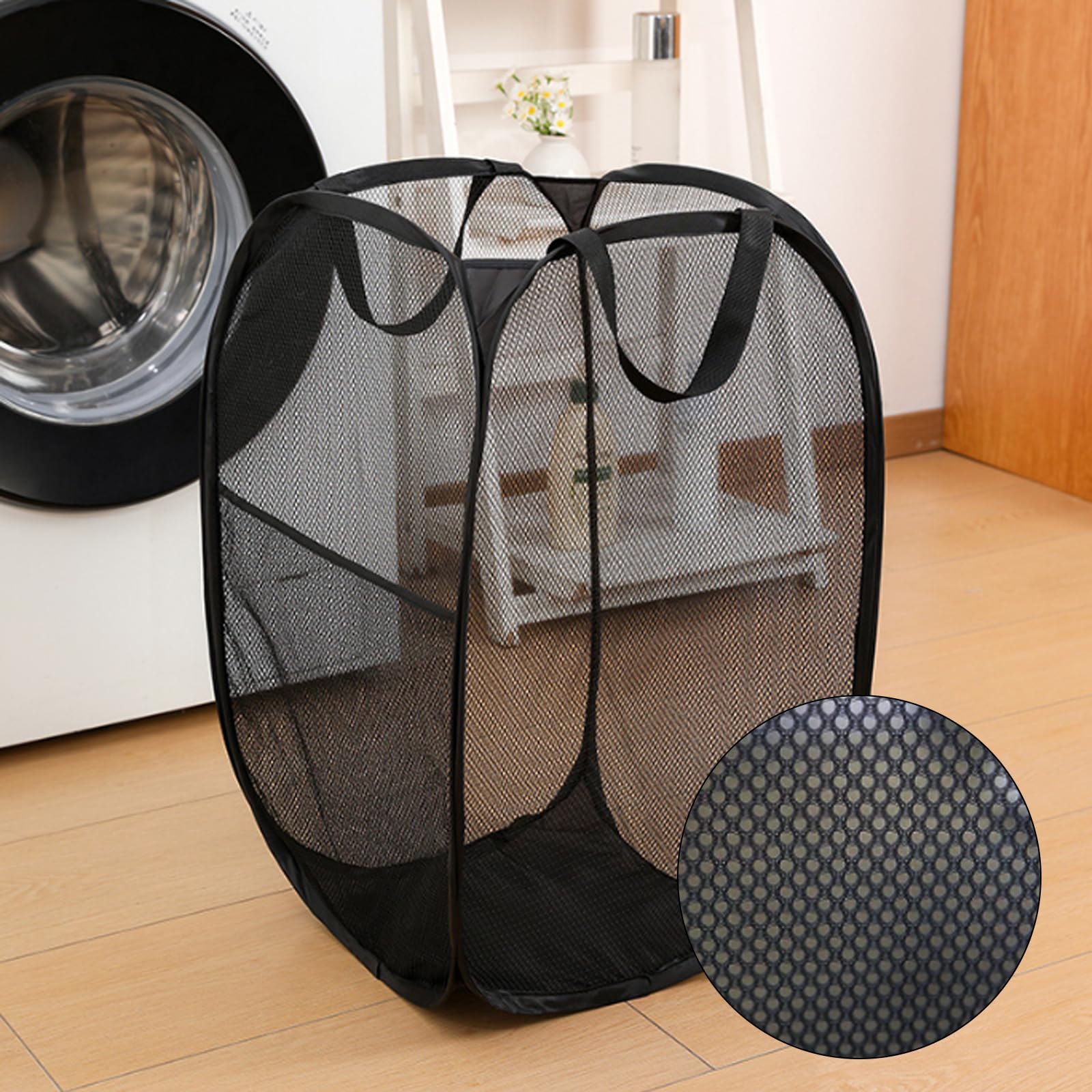 SSKHE Folding Laundry Basket 75L Large Washing Basket Collapsible - Image 3