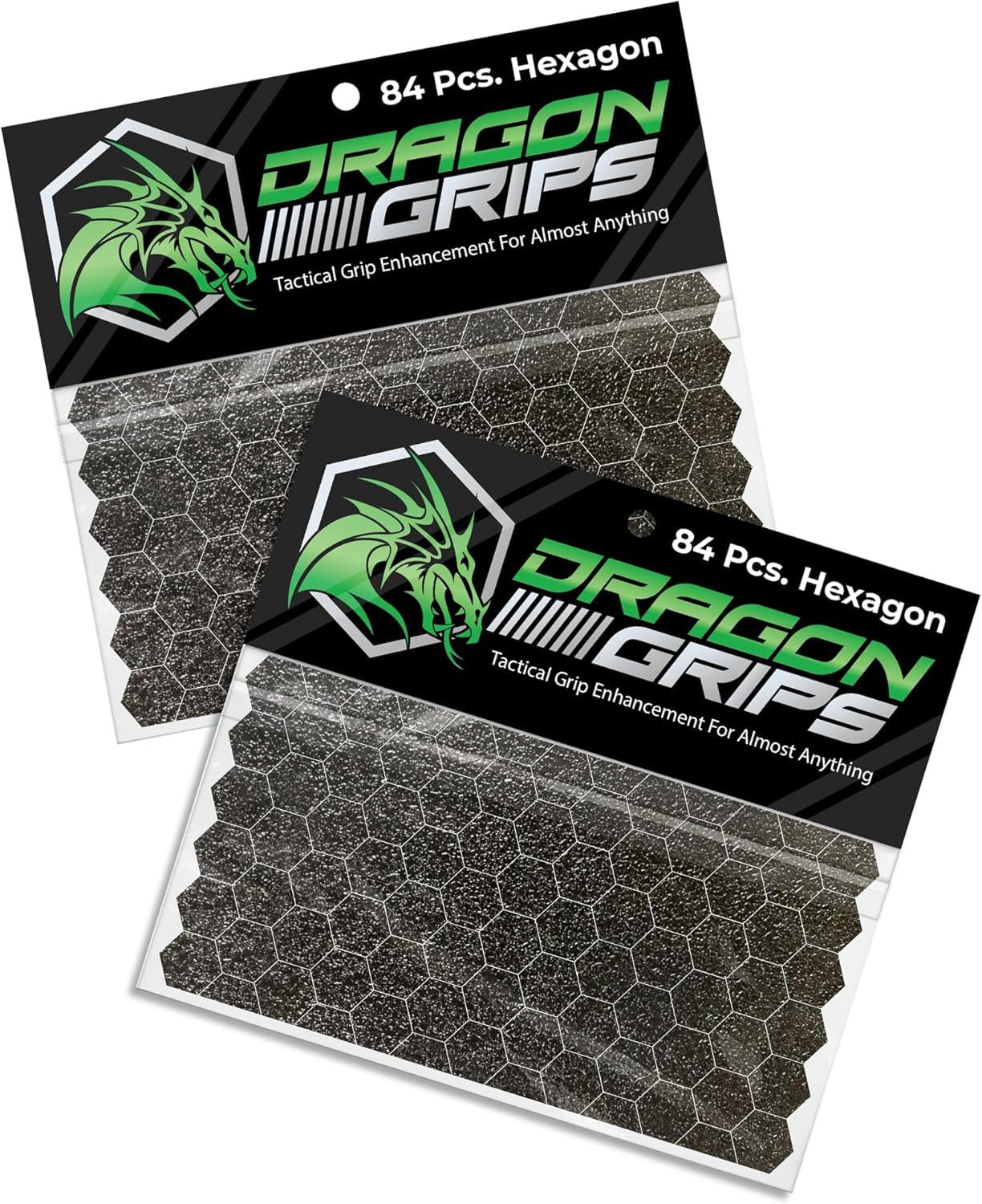 Dragon Grips 5/8 Small Grip Tape, Cell Phone Grip Stickers, Mouse Grip Tape, Black, 84 Count Multi-Purpose Set, Rubberized Grip Stickers, Rubber Grip Adhesive Strips for Laptops, iPhones, iPads, Games
