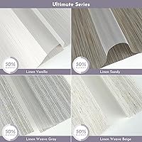 Vista 6 de Graywind Eve Zebra Blinds - Persianas de doble capa, control de luz de privacidad, talla única (muestras de tela)