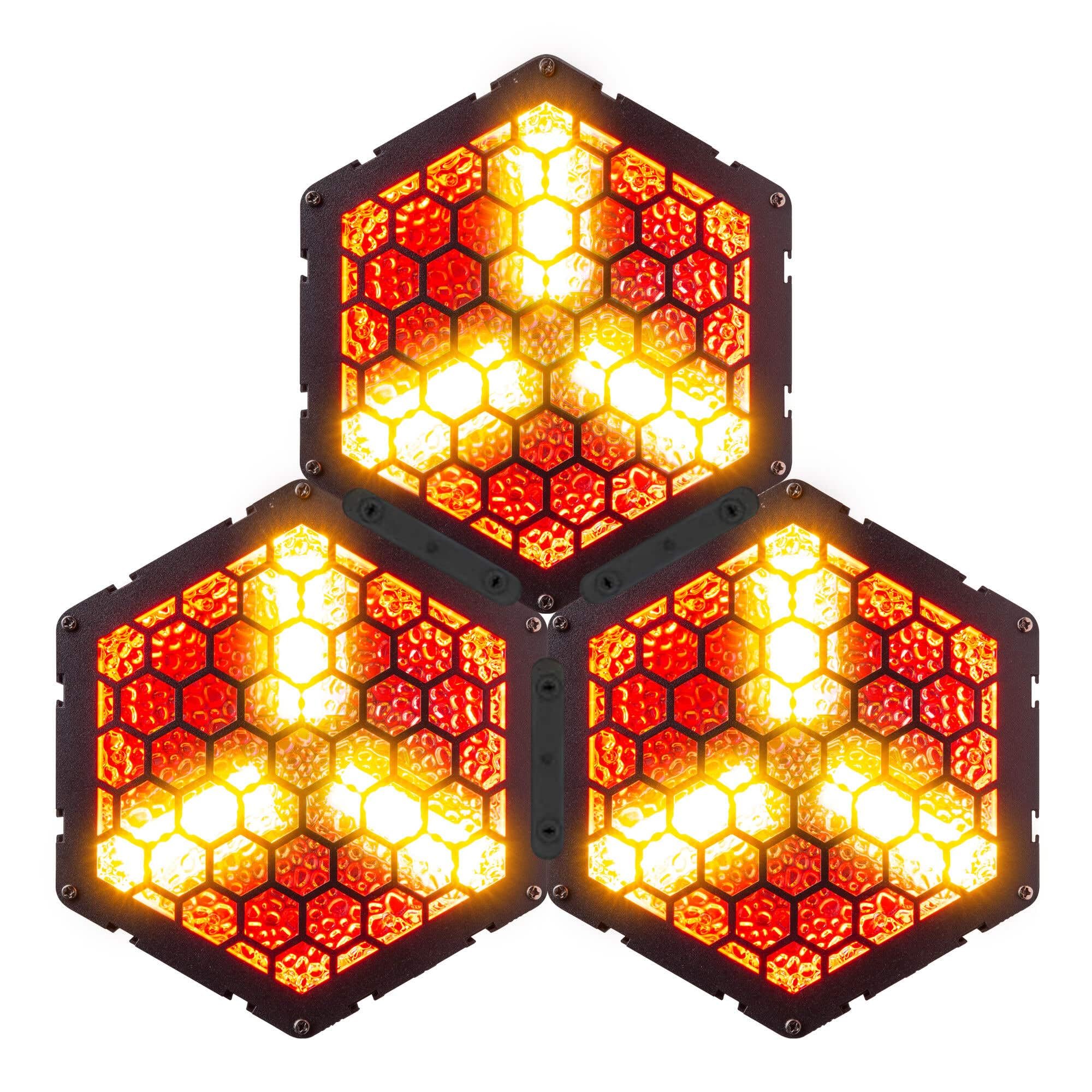 BeamZ RB90 - Retro Stage Blinder, 3er Set, 3x 30 Watt LED Effektstrahler DMX Licht, 3-in-1 Bühnenlicht Deko, Lichtorgel Warmweiß, 72x RGB-SMD-LEDs, Stroboskop, Disco Beleuchtung, 5-Pin DMX
