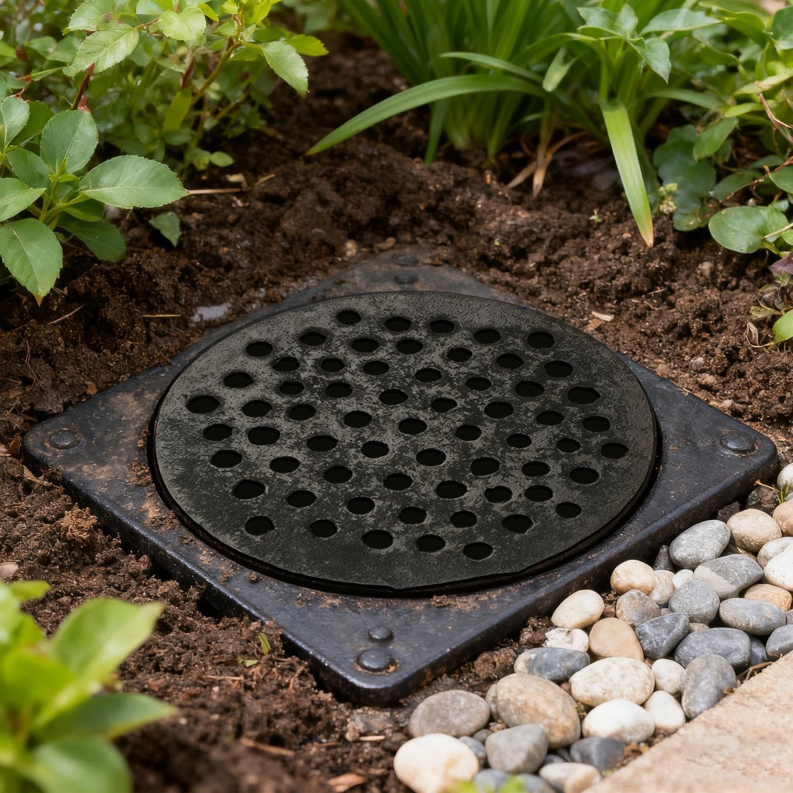 Copertura di scarico di base | Strainer per impieghi gravosi rotondi da 7